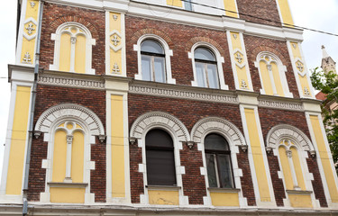 historic brick facade - Budapest