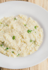 Risotto with Asparagus, Wine, Italian Cuisine