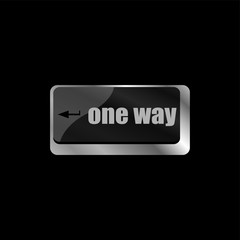one way button on computer keyboard pc key