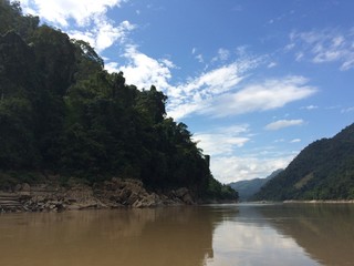 lake and mountains