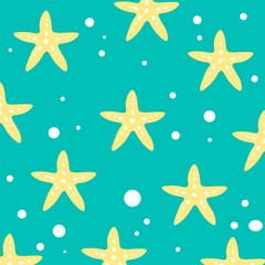 Fototapeta na wymiar starfish sea star pattern colorful illustration vector