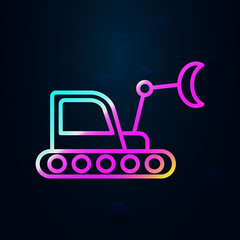 Crawler crane nolan icon. Simple thin line, outline vector of consruction machinery icons for ui and ux, website or mobile application