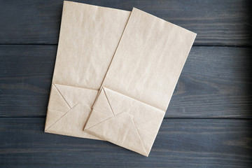 old paper on wooden background