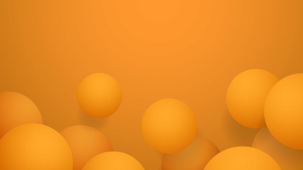 Vector yellow ball abstract background