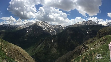 Obraz premium mountain landscape with clouds