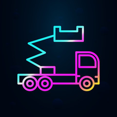 Aerial lift nolan icon. Simple thin line, outline vector of consruction machinery icons for ui and ux, website or mobile application