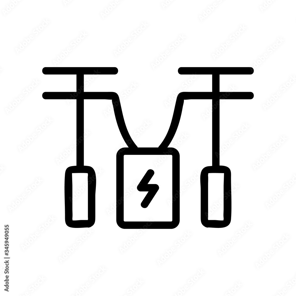 Poster automated energy monitoring and control system icon vector. automated energy monitoring and control 