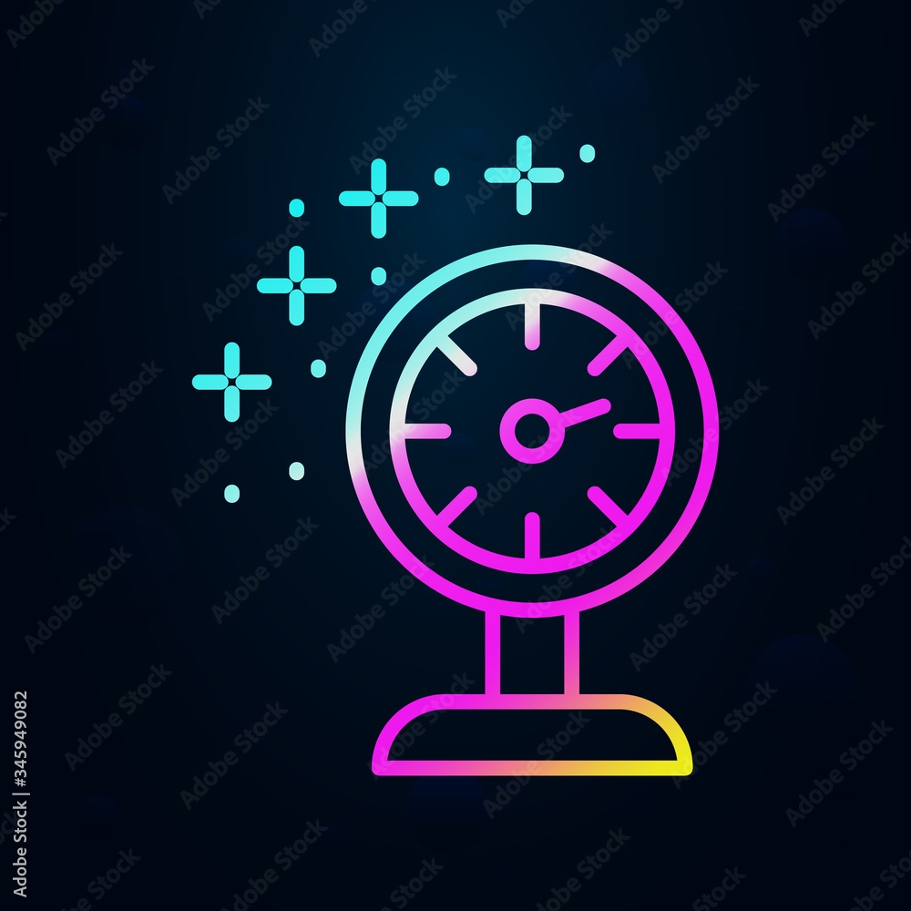 Poster diving meter nolan icon. simple thin line, outline vector of diving icons for ui and ux, website or 