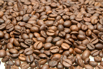 roasted coffee beans, can be used as a background