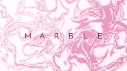 Vector illustration. Pink color. Fluid marble concept. Liquid backdrop. Colorful splash. Granite close up. Acrylic paint. Messy abstraction. Design for wallpaper, website template, poster, banner.