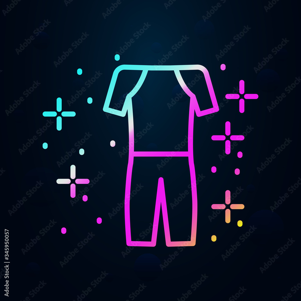 Sticker diving wetsuit nolan icon. simple thin line, outline vector of diving icons for ui and ux, website o