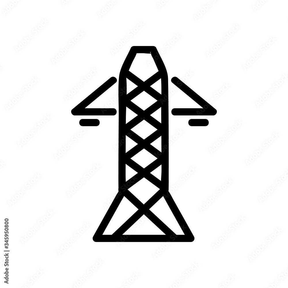 Poster single chain intermediate support icon vector. single chain intermediate support sign. isolated cont