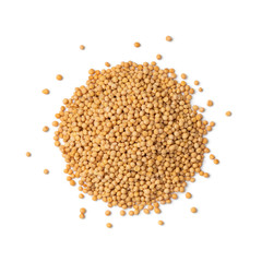 Heap of yellow mustard seed