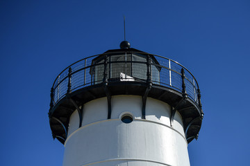 Closeup of a lighthouse