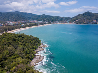 Drone captures Kamala Bay, Phuket