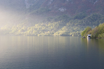 Lake Bohinjsko jezero, Bohinj, Slovenia