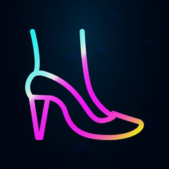 High heeled boots, italy nolan icon. Simple thin line, outline vector of italy icons for ui and ux, website or mobile application