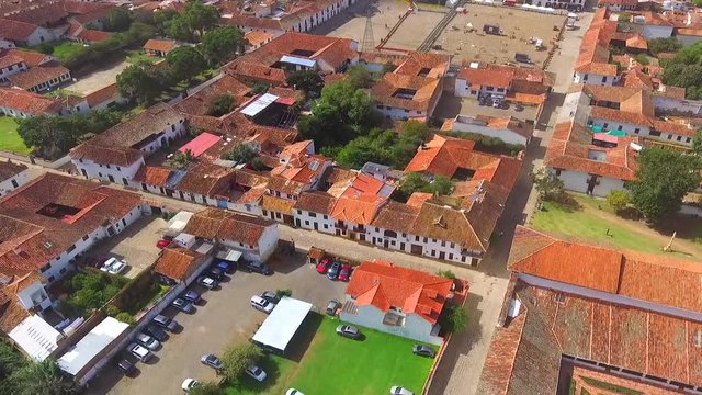 White-walled town and Spanish-style clay tiles