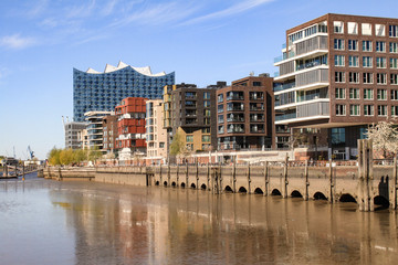 Hamburger Hafencity; Grasbrookhafen und Dalmannkaipromenade