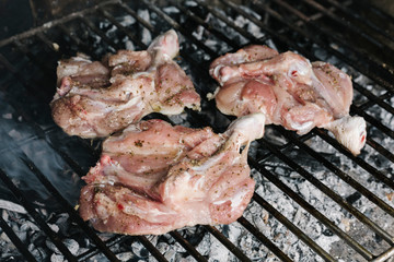 Grilled chicken leg