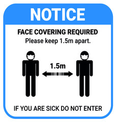 Wear cloth face covering in public facility settings to avoid or protect a person from COVID-19 the novel coronavirus outbreak spreading