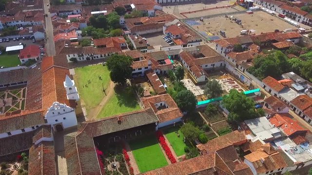 White-walled town and Spanish-style clay tiles