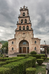 Fototapeta na wymiar Church of the Assumption of Cangas de Onís (Asturias, Spain)
