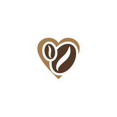 Coffee beans Logo Template vector