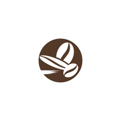 Coffee beans Logo Template vector