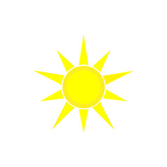 Summer Sun Icon Vector Logo