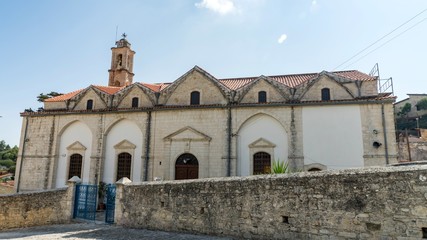 Fototapeta premium Typical church in village Lofu. Limassol District, Cyprus.