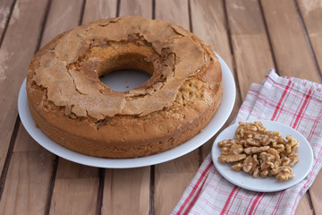 Bizcocho de nueces casero
