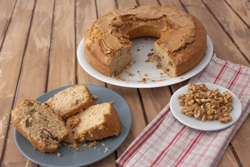 Bizcocho de nueces casero