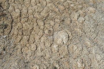 kaolin soil at the place of its extraction