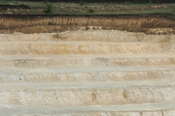 many tier quarry of kaolin clay