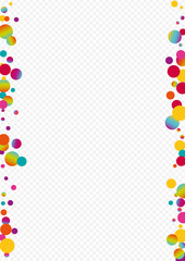 Multicolored Rain Christmas Transparent 