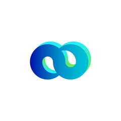 Infinity Symbol Logo. Vector Illustration