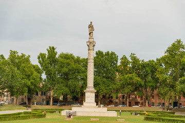 Obraz premium Piazza Ariostea in Ferrara, region of Emilia Romagna, Italy.