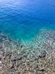 panoramic views of patagonic lake