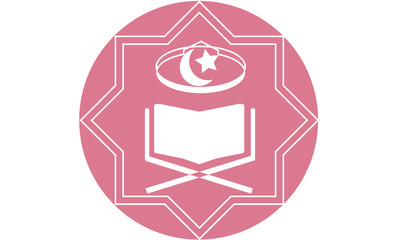 Vector illustration of the Qur'an, the Qur'an is a holy book in Muslims