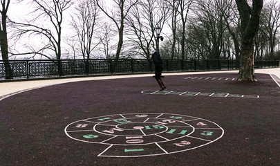 Playground in the city of Kiev