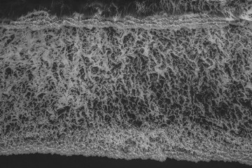 Drone beach waves