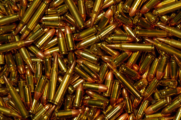 A pile of Bullets of Multiple Calibers