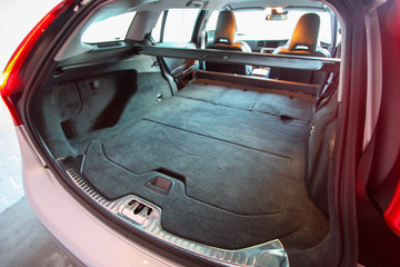 Cargo area of big estate car