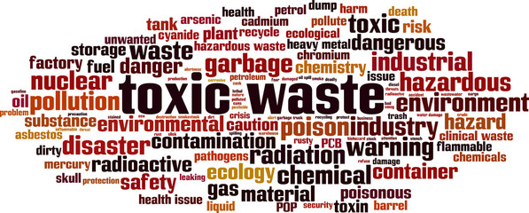 Toxic waste word cloud