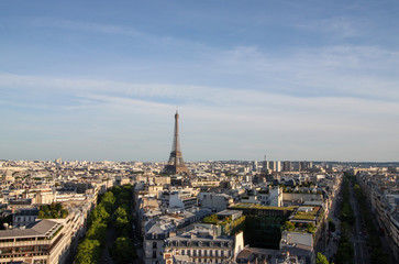 Fototapeta na wymiar Eiffel tower in paris
