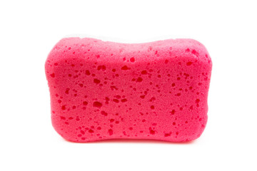 Cleaning sponge isolated on white background