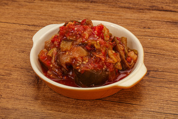 Caucasian vegan cuisine - ajapsandali with vegetables