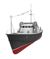 Obraz premium Patrol Boat Isolated