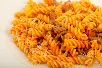 Fussili bolognese